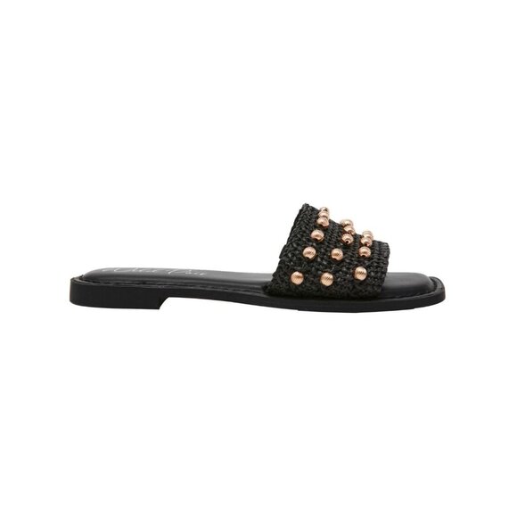 Wild Pair Women's Grettaa Embellished Flat Slide Sandals - Picture 3 of 4